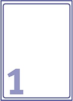 Avery etiketten J8567-25 210x297mm A4 transparant 25stuks-2
