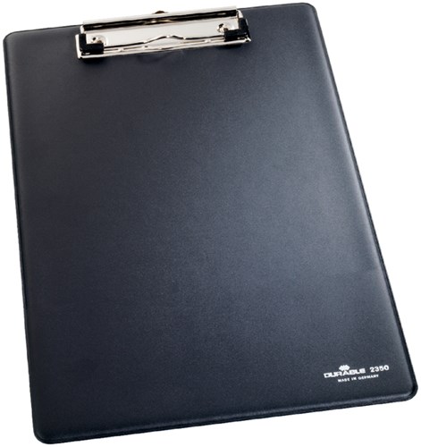 Klembord A4 Durable 2350 zwart met kopklem 5 stuks