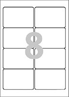 Verwijderbare etiketten Avery  96 x 63,5 mm 20 vel per pak-2