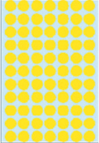 Herma etiketten 2231 rond 13Mm geel 2464stuks-3