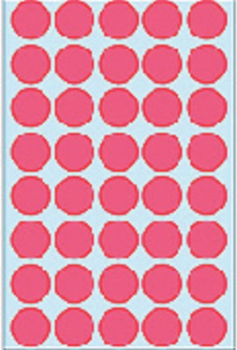 Herma etiketten 2256 rond 19mm fluor rood 960stuks-3