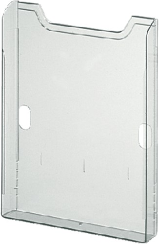 Folderhouder wand A4 Exacompta 1-vak staand helder transparant