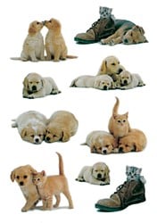 Stickervel puppy's