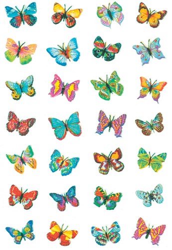 Herma etiketten vlinder glitter folie
