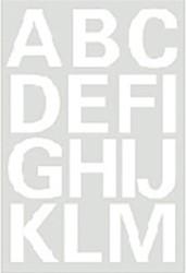 Herma etiketten 4169 25mm letters A-Z wit
