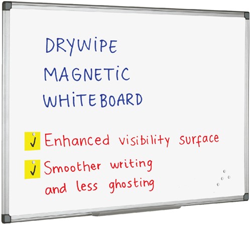 Whiteboard Quantore 90x120cm magnetisch gelakt staal-2