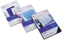 Schutblad lederlook A4 GBC zwart 100stuks-2