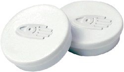 Magneet diameter 30mm wit pak van 10 stuks
