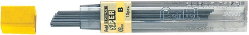 Potloodstift Pentel 0.9mm zwart per koker B
