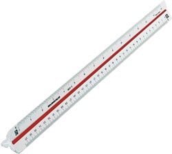 Schaalstok 1:20/25/50/75/100/125 Rumold