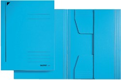 Dossiermap A3 met 3 kleppen in blauw Leitz, pak van 25 stuks