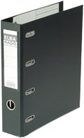 Ordner met dubbel mechaniek Elba Rado Plast zwart rug van 8 cm