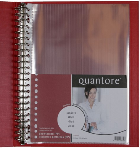 Showtassen A4 23 rings glashelder 110 micron pak 25 stuks Quantore-2