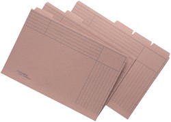 Binnenmap Jalema folio met 5 tabs 300gr chamois