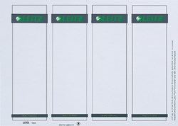 Leitz insteek printbare rugetiketten voor brede ordner lang model wit pk/100