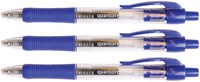 Gelpennen Quantore grip drukknop 0.7mm blauw-2