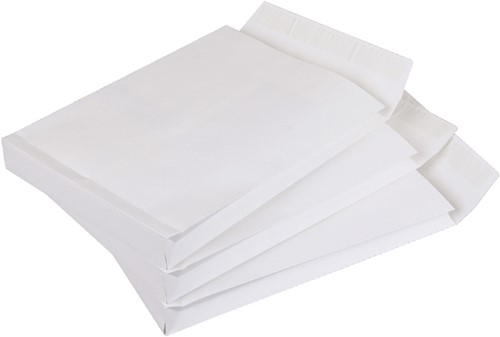 Monsterzak enveloppen 229x324x38mm plakstrip wit 10stuks-3