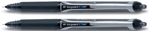 Pilot Roller Hi-Tecpoint V5 en V7 Retractable schrijfbreedte 0,35 mm zwart