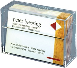 Visitekaartbox Sigel 85X56X27Mm Transparant