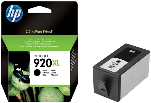 HP 920XL cartridge CD975AE zwart