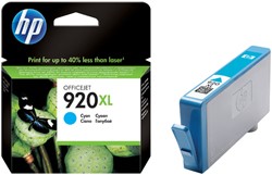 HP 920XL cartridge CD972AE cyaan