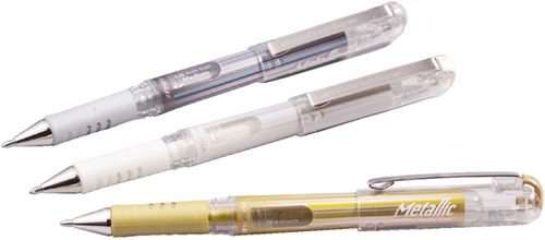 Gelpennen Pentel K230M zilver 0.4mm-2