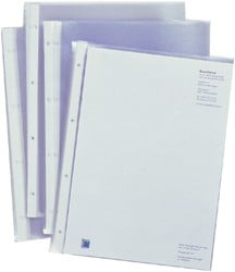 Showtas A4 50 micron 4-rings pak van 100 stuks budget