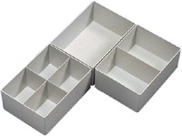 Lade organizer 2 vakken hoog Jalema 70x 122x 168mm-2