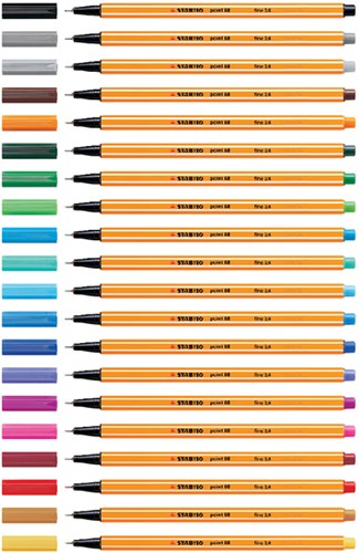 Stabilo fineliner Point 88 fluorood-2
