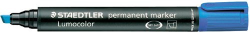 Staedtler permanente marker blauw schrijfbreedte 2 - 5 mm schuine punt