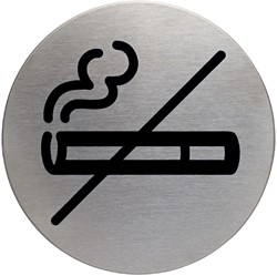 Verboden te roken bord rond 83mm Durable 4911