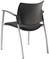 Vergaderstoel zwart ProLine Style aluminium frame-3