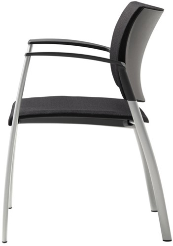 Vergaderstoel zwart ProLine Style aluminium frame-2