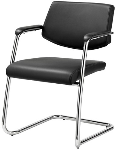 Vergaderstoel met armleuning ProLine Elegance leatherlook