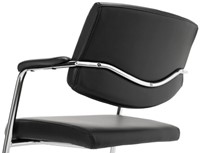 Vergaderstoel met armleuning ProLine Elegance leatherlook-3