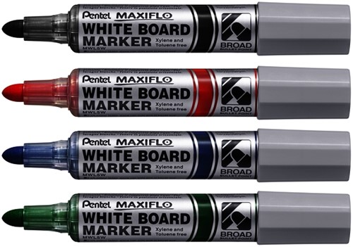 Whiteboard stiften Pentel Maxiflo zwart-2