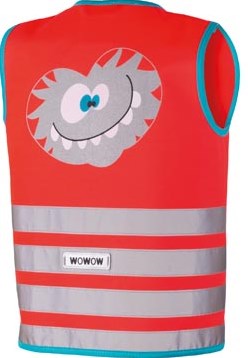 Wowow Crazy Monster Jacket fluohesje rood S (kind)-2