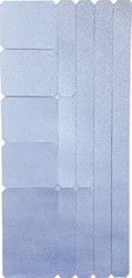 Wowow reflecterende stickerset zilver