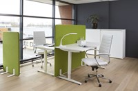 Zit Sta bureau wit