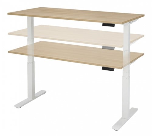 Zit sta bureau afwisselend staand werken