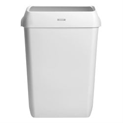 Afvalbak voor toilet en sanitair Katrin wit met deksel 50 liter
