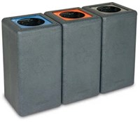 Gescheiden afvalbak Brickbin Plastic 60 liter-3