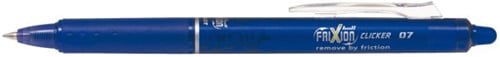 Pilot intrekbare roller FriXion Ball Clicker, medium punt, 0,7 mm, blister met 4 stuks