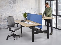 Akoestisch bureauscherm voor duo bureau 70cm hoog ProLine Professional