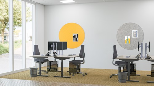 Akoestische plafondpanelen Ø120 cm-3