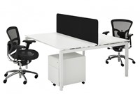 Akoestisch bureauscherm ProLine 60cm hoog-3
