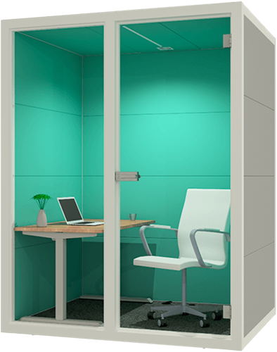 Akoestische werkplek Silent Cube Work-3