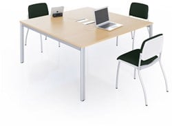 Vierkante vergadertafel Arial