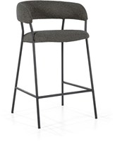 Barkruk met rugleuning gestoffeerd Troy-2