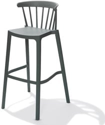 Barkruk met rugleuning retro
